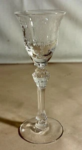 Tiffin Crystal Cherokee Rose 5 1/4" 1 oz. Cordial Stem - Picture 1 of 2