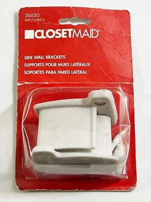White Wire Shelving Wall Bracket by Closetmaid 26620 (BRAND NEW) - Image 1 of 3