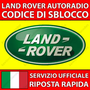 ✅LAND ROVER RADIO CODICE DI SBLOCCO DEFENDER DISCOVERY FREELANDER VISTEON✅ - Foto 1 di 4