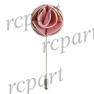 Nuevo en Caja Hombre Traje Broche Pecho Broche Rosa Esfera Solapa Pin Formal Boda - Imagen 1 de 2