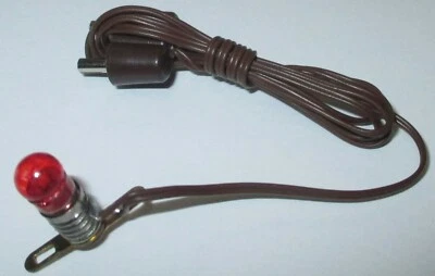 Kahlert - Beleuchtung E5.5 rot mit 2 Fahnen 3,5 Volt NEU/OVP