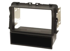 Renault Trafic (2011-2014) Doble DIN Coche Radio Fascia Panel Adaptador NEGRO MATE - Imagen 1 de 1