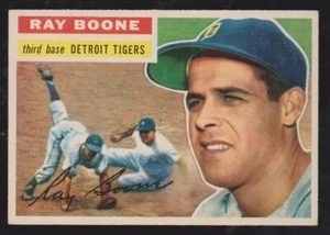 Topps Baseball 1956 #6 Ray Boone gris trasero casi nuevo *** envío gratuito *** - Imagen 1 de 1