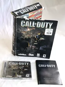 CALL OF DUTY 1 BIG BOX VTG PC COMPUTER GAME 2 DISCS & MANUAL RARE VERSION - Picture 1 of 10