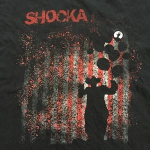 Shocka Crazy Clown Black T-Shirt - Junior Size Large - Picture 1 of 4