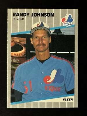 Randy Johnson, 1989 Fleer Rookie, 10 Card Lot, Cards NM-Mint - Image 1 of 3