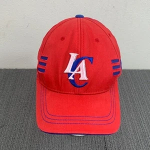 Official NBA Los Angeles Clippers Adidas Hat Strapback Cap Mens OSFA Red Blue - Picture 1 of 13