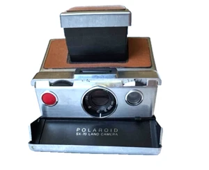 Polaroid SX-70 Land Camera Vintage Brown Untested Focus Circle Added - Picture 1 of 11
