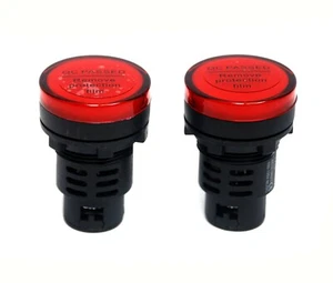 1pz Luce Pilota Lampada Led Rossa φ30mm Terminale a Vite AC/DC 24V Shinohawa AD16-30D/S - Foto 1 di 5