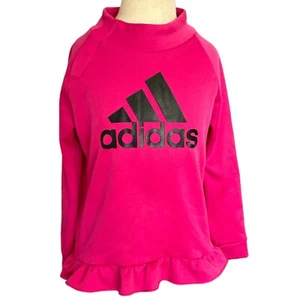 Adidas Girl’s Size 6 Hot Pink Sweatshirt - Picture 1 of 3