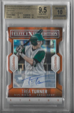 TREA TURNER 2014 ELITE EXTRA ORANGE STATUS DIE CUT REFRACTOR SP RC AUTO 03/10!
