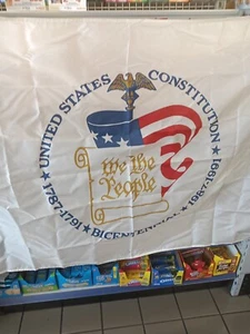 Pre-Owned, New Condition, U.S Constitution Bicentennial Flag, 3x5 Dura- Lite - Picture 1 of 10