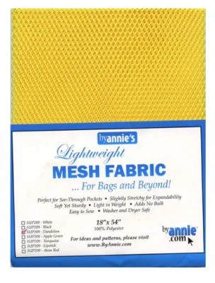 ByAnnie Dandelion Yellow Lightweight Mesh Fabric 45 x 137cm (18 x 54")  - Imagem 1 de 2