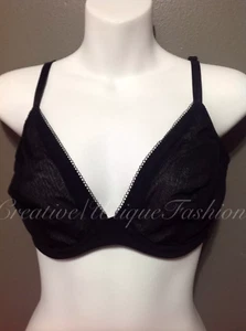 Brand New Miss Studio La Perla Henry Triangle Underwire Black 32D Bra 905524 - Picture 1 of 3