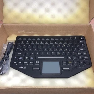 iKey BT-870-TP-SLIM Dual Connectivity Rugged Backlit Keyboard w/ TouchPad - Picture 1 of 7