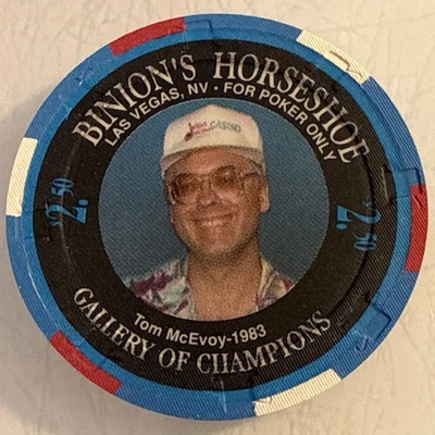 Binion's Horseshoe World Series of Poker 1994 $2,50 ficha de casino Las Vegas Nevada Foto 1 de 3