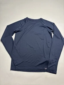 Patagonia Girls XXL 16-18 Navy Long Sleeve Crew Neck Capilene Baselayer Shirt - Picture 1 of 7