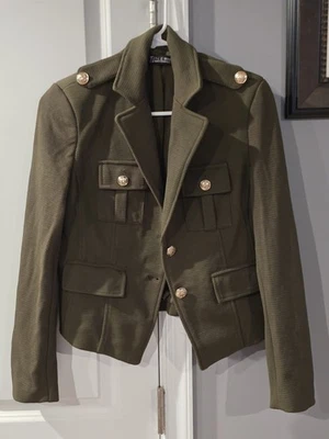 7th Avenue Design Studio New York & Co. Retro Green Jacket.SZ 2. Stylish. Excell - Image 1 of 4