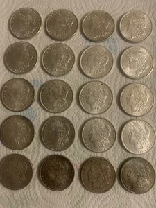 Roll of (20) Higher Grade Morgan Silver Dollars - Various Dates - Picture 1 of 14