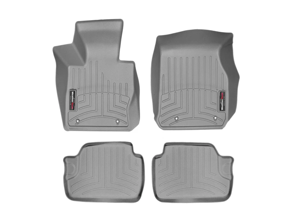 Forro de piso WeatherTech para BMW M240i 2017-2021 - 1ª y 2ª fila, gris Foto 1 de 4