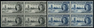 Turks & Caicos Is. 1946 SG#206-7 Victory MNH Block Set #F6244 - Picture 1 of 1
