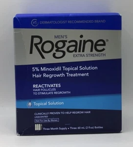 Rogaine Men xtra Strength Topical Treatment 3 Month Supply Exp 2/26 - Picture 1 of 1