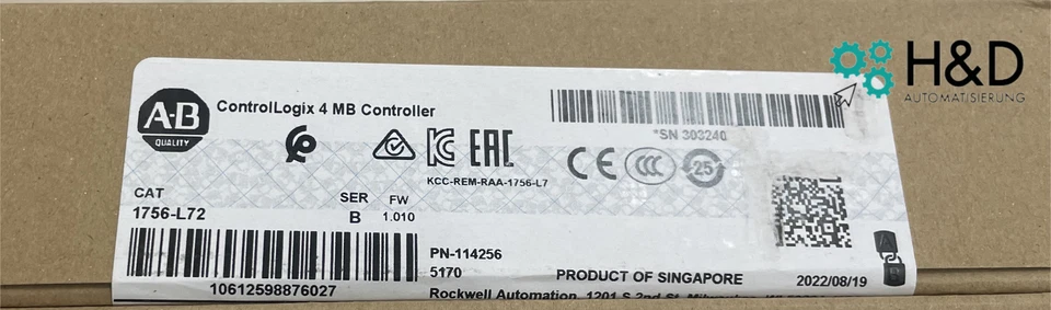 1756-L72 Allen-Bradley ControlLogix 4 MB Controller 【Nuovo e sigillato】 - Immagine 1 di 1