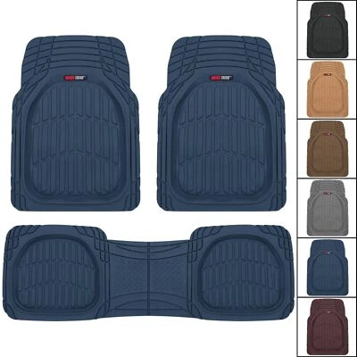 Motor Trend Original FlexTough Deep Dish Car Floor Mats Front Rear All Weather - Image 1 of 4