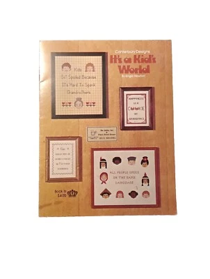 Canterbury Designs It's a Kid's World Angie Newton Counted Cross Stitch Patterns - Image 1 of 2