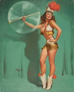 GIL ELVGREN Pin-Up Poster or Rolled Canvas Print "Baton Twirler" - Picture 1 of 1
