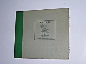 Joseph Szigeti - Two 12" Shellac LPs - Bloch - Baal Shem - Columbia Set X-188 - Imagen 1 de 12