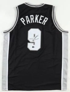 Tony Parker Signed San Antonio Spurs Jersey (Beckett) 6xAll-Star/ 4xNBA Champion - Picture 1 of 6