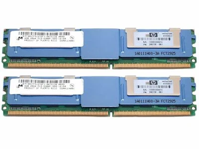 HP 4GB - PC2-5300F Memory Module 416472-001 398707-051 397413-B21 398708-0 - Image 1 of 4
