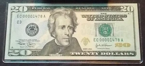 2004 Stempelglanz 20 $. Schein - # 00001478 - Philadelphia - neuwertig - Bild 1 von 2