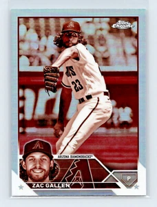 2023 Topps Chrome #49 Zac Gallen Sepia Refractor Arizona Diamondbacks - Picture 1 of 2