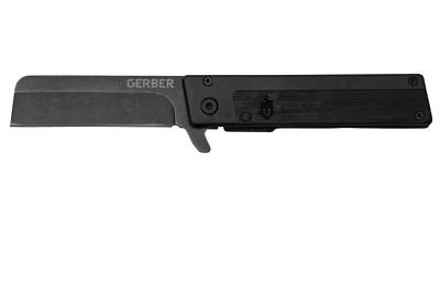 Authorized Gerber Quadrant Black Bamboo Folding knife Fine edge Folder - image 1 of 4