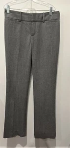Banana Republic Martin Fit Gray Wool Blend Lined Career Pants Trousers Size 0 - Picture 1 of 5