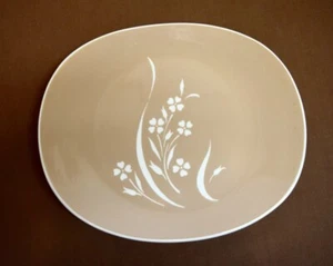 Vintage Harkerware Springtime Serving Platter, Pink, 11"x9-1/2", 1950's - Picture 1 of 3