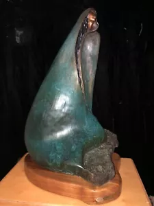 Bronze Sculpture Wisdom's Call by Jeannie Coleman - Picture 1 of 5