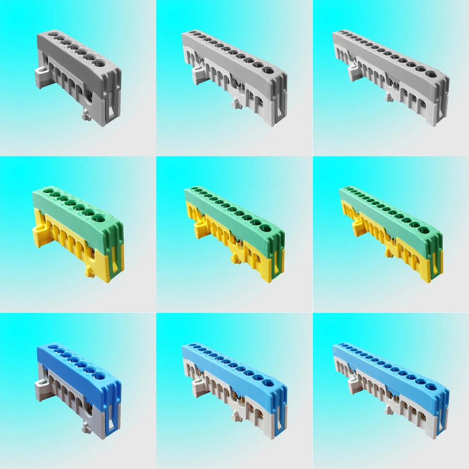 MARKENLOS Pollmann Verteilerklemme Anschlußklemme Nullleiterklemme Abzweig Hutschiene