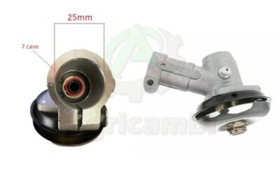Coppia conica testina Decespugliatore tubo 25 mm 7 cave denti - Immagine 1 di 3