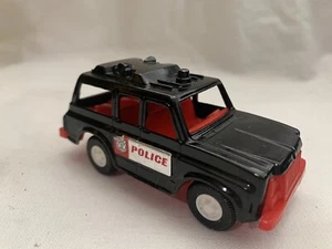 Vintage Diecast Tootsie Toy 70’s Paramedic Black/Red Police Jeep Truck - Picture 1 of 5