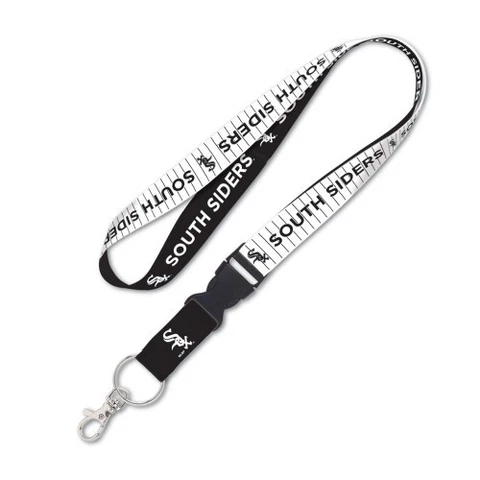 CHICAGO WHITE SOX SOUTH SIDERS KEY CHAIN LANYARD DETACH BUCKLE 1" WIDE 22" LONG Cover