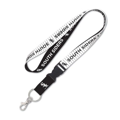 CHICAGO WHITE SOX SOUTH SIDERS KEY CHAIN LANYARD DETACH BUCKLE 1" WIDE 22" LONG - Image 1 of 1