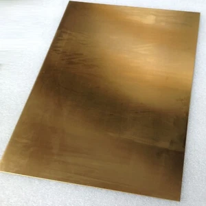 BRASS Sheet Plate 300mm x 200mm &, 0.5mm to 2mm Thick Thin Solid Material - Picture 1 of 4