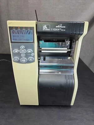 Zebra 110Xi4 Thermal Label Printer 600DPI Direct/Transfer - untested VIDEO DEMO! - Image 1 of 4