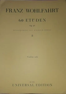 WOHLFAHRT 60 Etüden op. 45 II Universal Edition - Bild 1 von 1