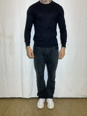 Daniel Hechter Paris Weicher Wollpullover Pullover Sweater Gr M Schwarz Merino - Bild 1 von 4