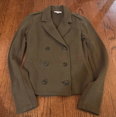 Стандартный James Perse женщин хлопок трикотажа зеленый блейзер куртка размер 0 XS - Изображение 1 из 4
