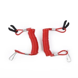 2x Boat Outboard Engine Cord Lanyard Kill Stop Switch Safety Tether For Yamaha^y - Picture 1 of 11